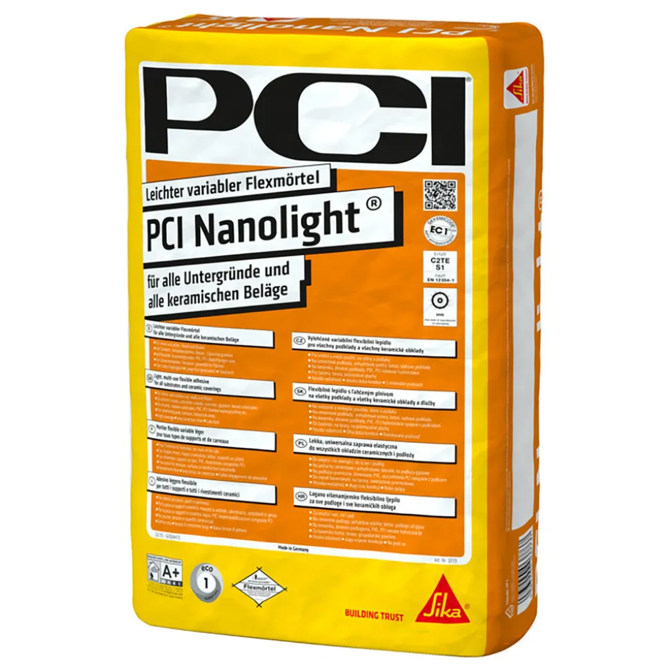 PCI Nanolight Poedertegellijm Grijs 15kg