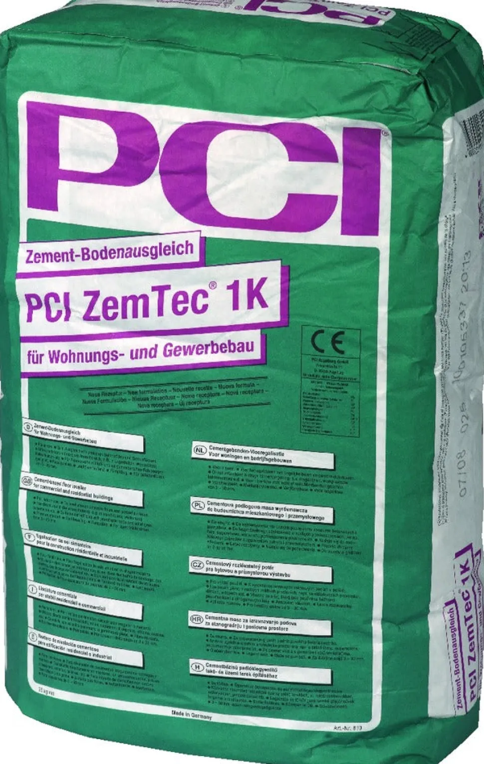 PCI Zemtec 1K Egalisatiemortel zelfnivellerend grijs 25 kg