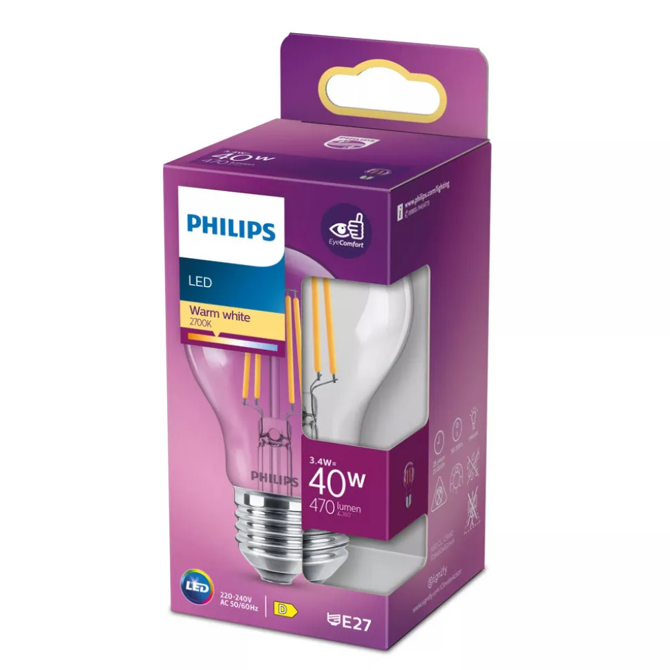 Philips LED Classic 40W A60 E27 ND 1PFSRT4 Warmwit Helder