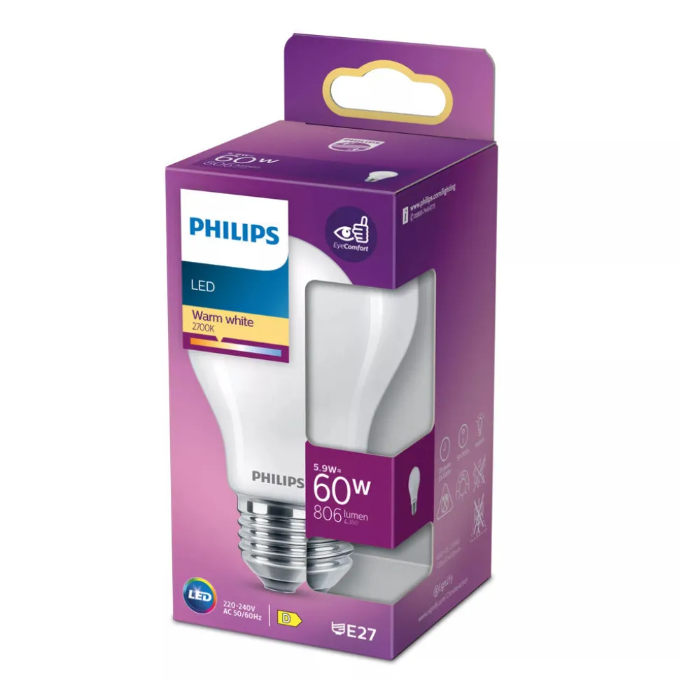 Philips LED Classic 60W A60 E27 ND 1PFSRT4 Warmwit Mat