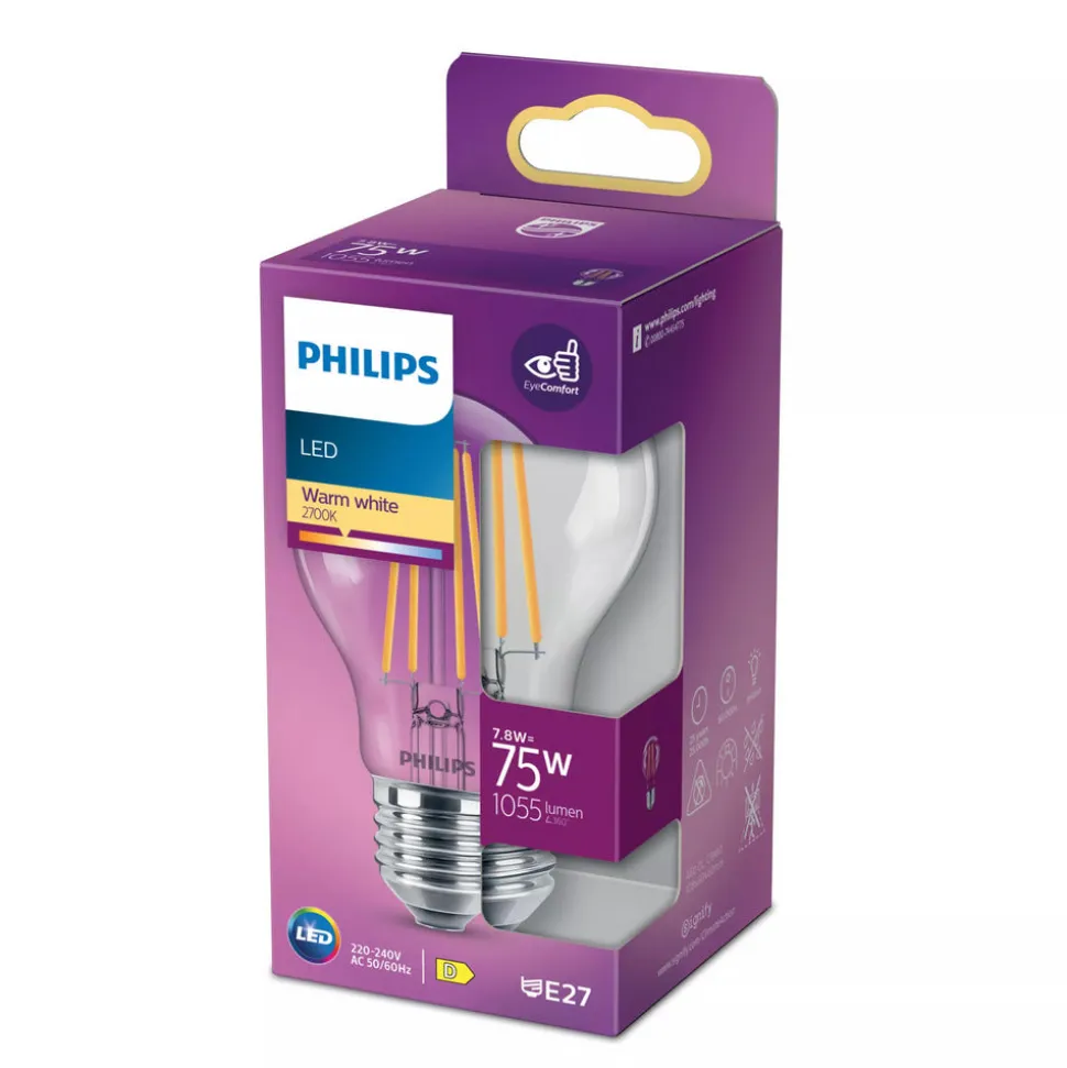 Philips Led Lamp Classic 75W A60 E27 WW CL ND 1PFSRT4