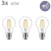 Philips Led Lamp Classic 40W A60 E27 WW CL ND 3PFSRT6