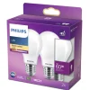 Philips LED Lamp Peer 60W E27 Warmwit Mat 2st