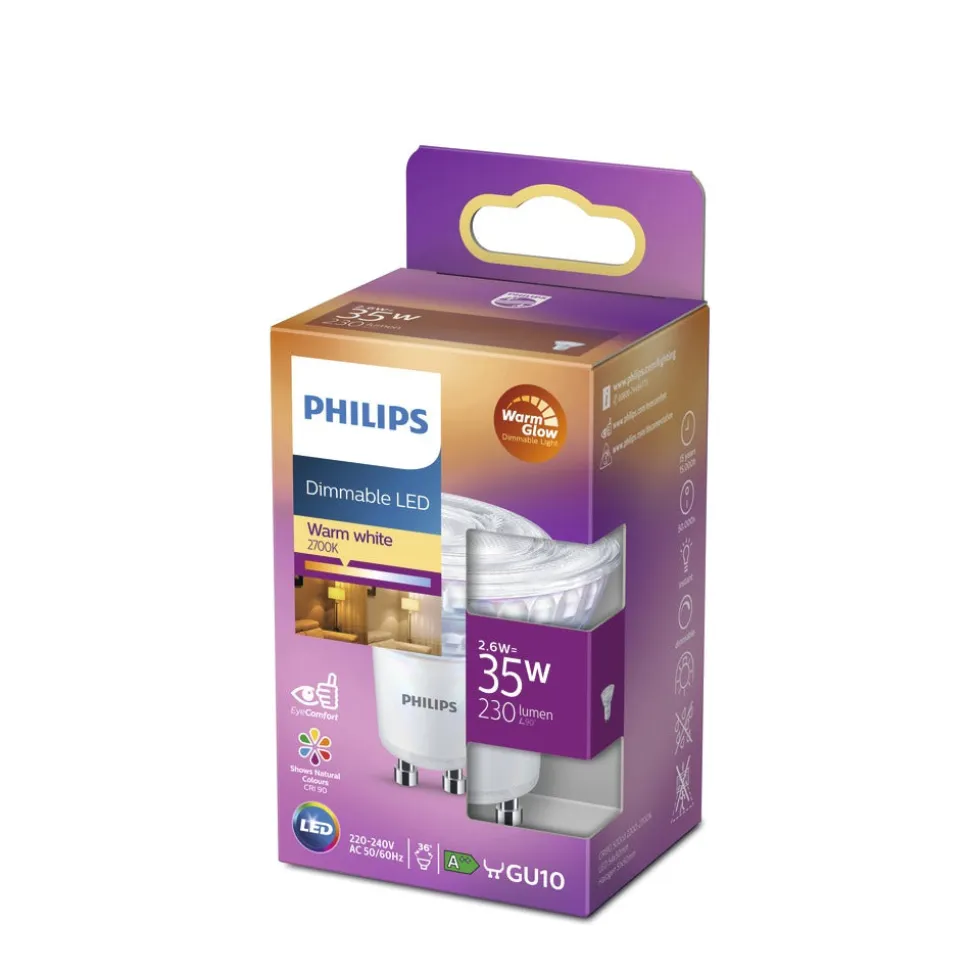 Philips LED Spot 35W GU10 Warmwit Dimbaar