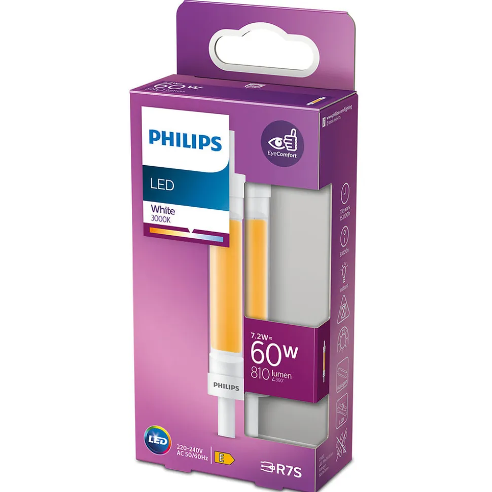 Philips LED Spot 60W R7S Warmwit Mat 118mm