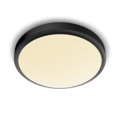 Philips Plafondlamp Doris CL257 Zwart Rond 17W IP44 Ø31,3cm