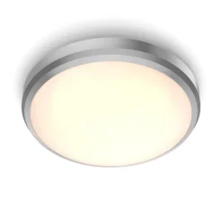 Philips Plafondlamp Doris CL257 Nikkel Rond 6W IP44 Ø22cm