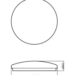 Philips Plafondlamp Moire CL200 Wit Rond Witlicht 17W IP20 Ø32cm