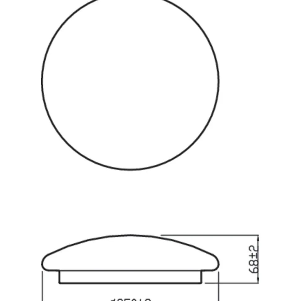 Philips Plafondlamp Moire CL200 Wit Rond Witlicht 10W IP20 Ø24cm