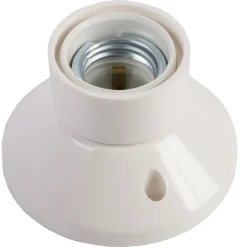 Plafondfitting E27 Recht Wit