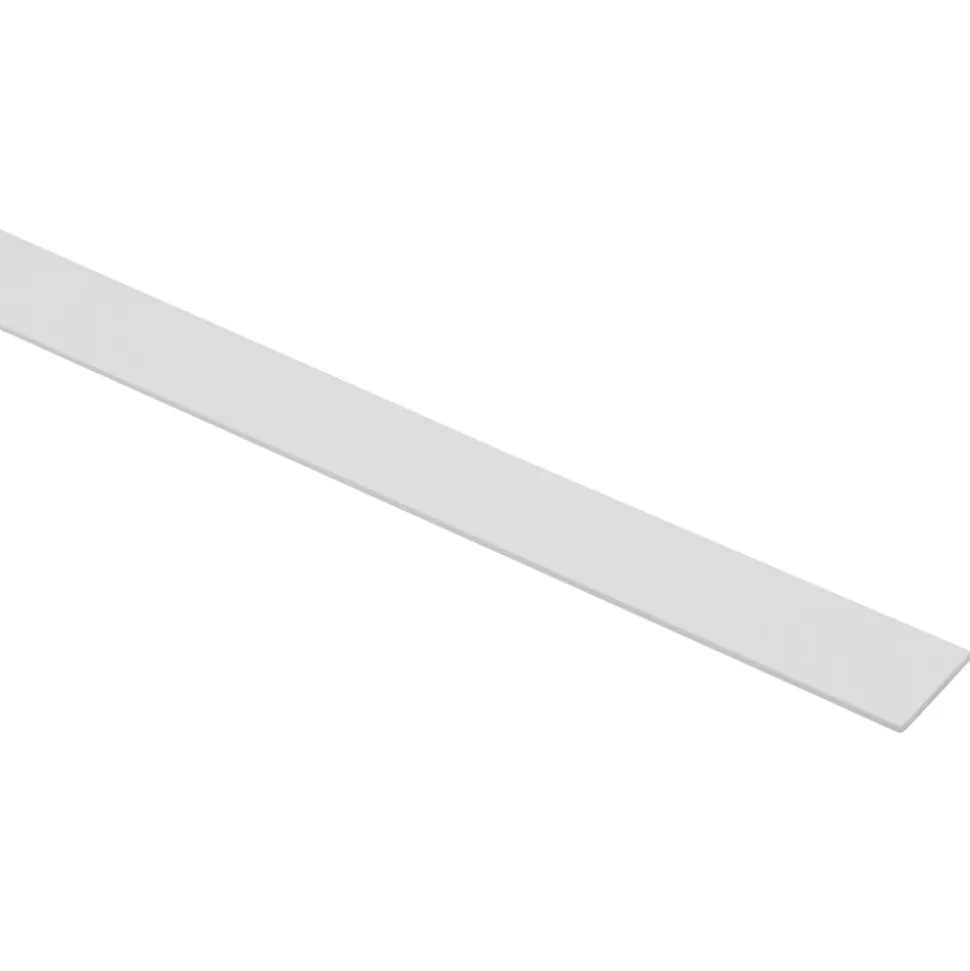 Platprofiel Aluminium Wit