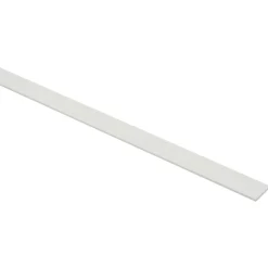 Platprofiel Aluminium Wit