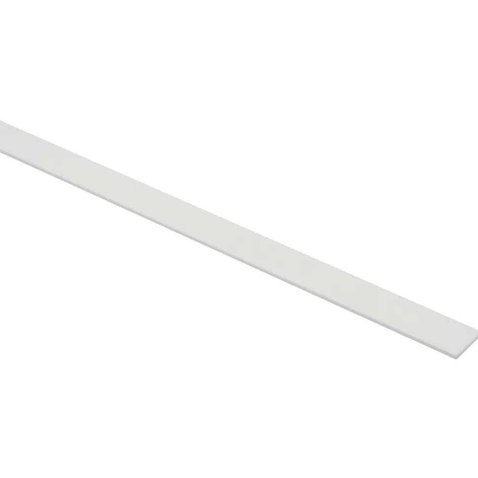 Platprofiel Aluminium Wit
