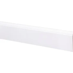 Plint MDF Wit Gelakt Kwartrond RAL 9003 12x79x2440mm FSC Mix 70%