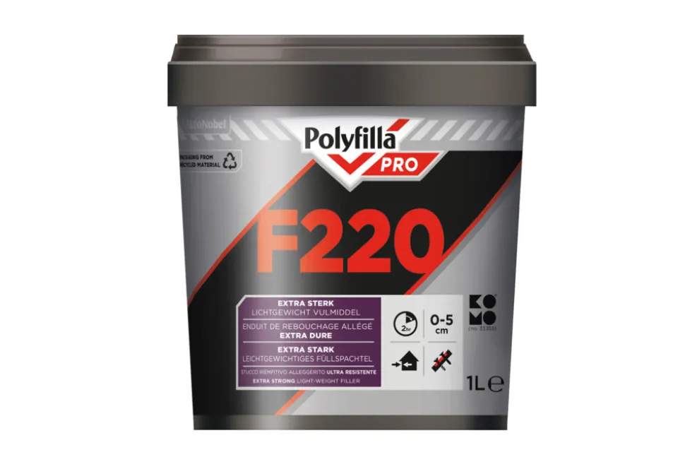 Polyfilla Pro Vulmiddel F220 Wit