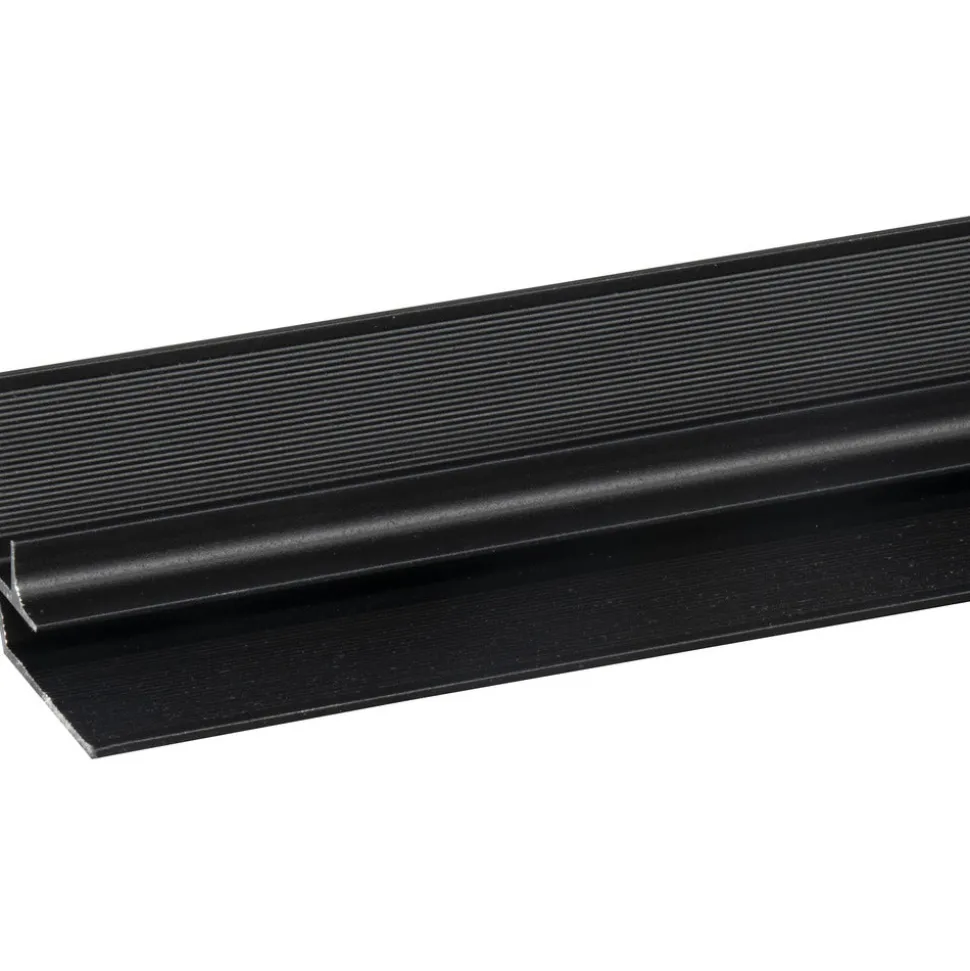 Profiel SPC Paneel Binnenhoek Wall In Zwart Mat 4mm x 2800mm