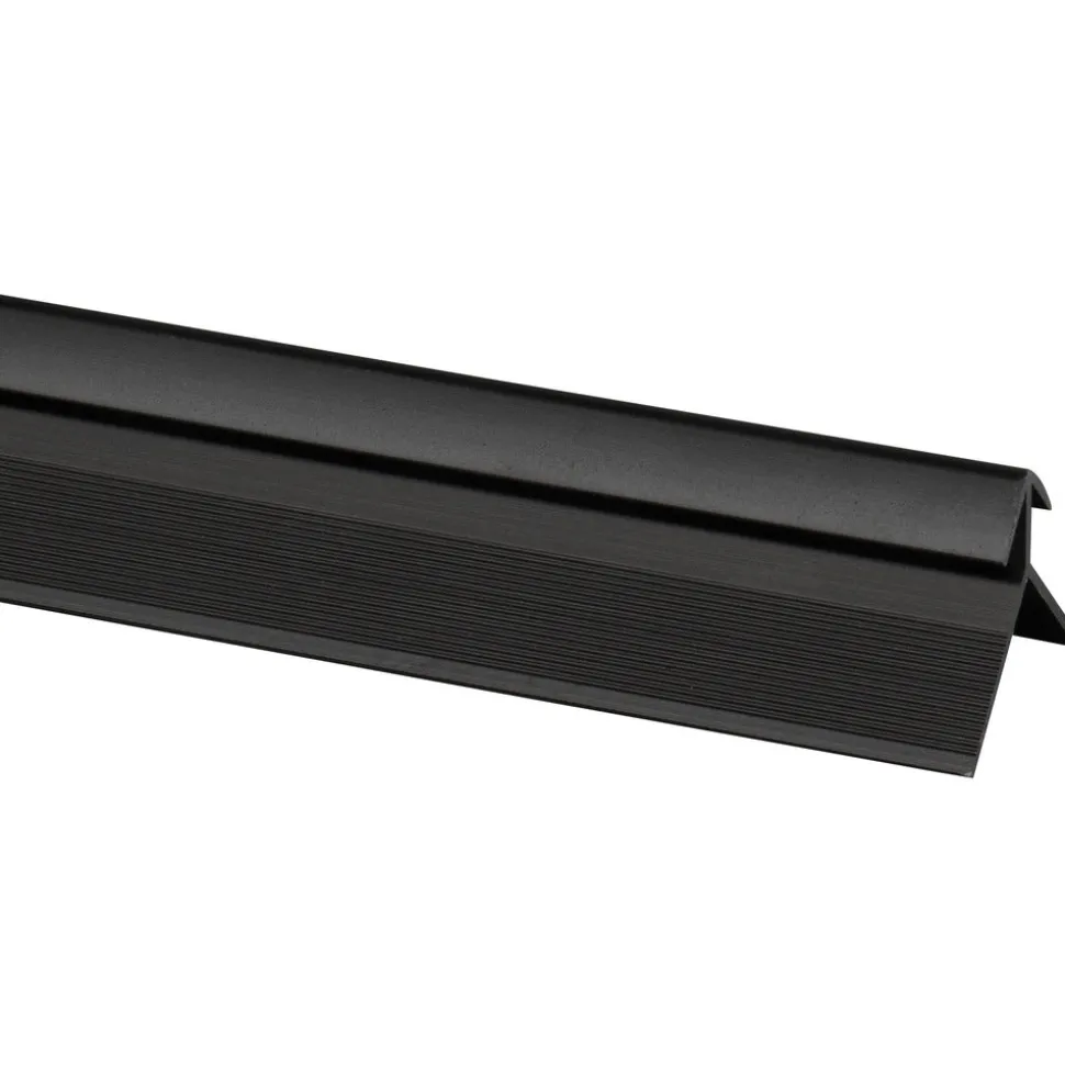 Profiel SPC Paneel Buitenhoek Wall Out Zwart Mat 4mm x 2800mm
