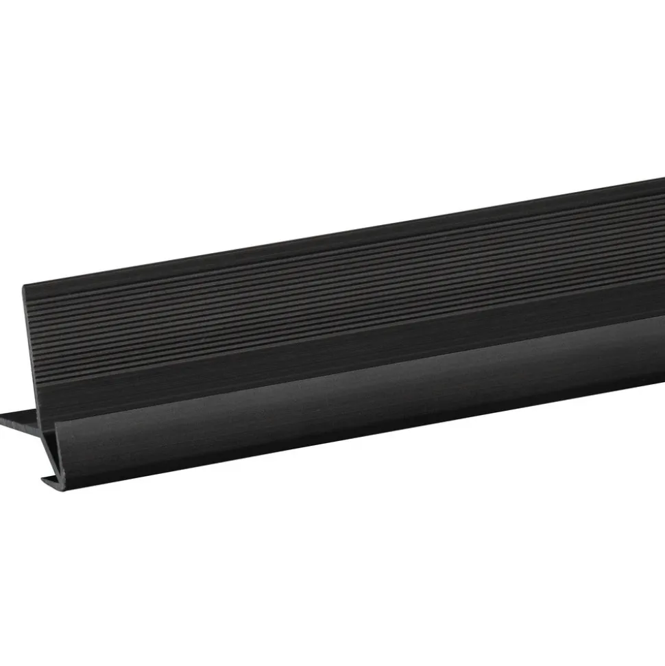 Profiel SPC Paneel Buitenhoek Wall Out Zwart Mat 4mm x 2800mm