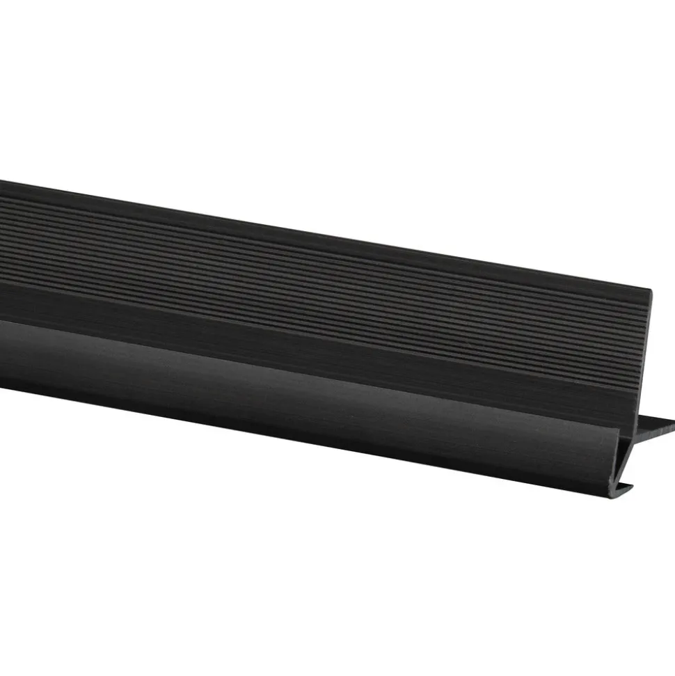 Profiel SPC Paneel Buitenhoek Wall Out Zwart Mat 4mm x 2800mm
