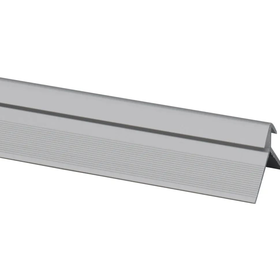 Profiel SPC Paneel Buitenhoek Wall Out Zilver 4mm x 2800mm