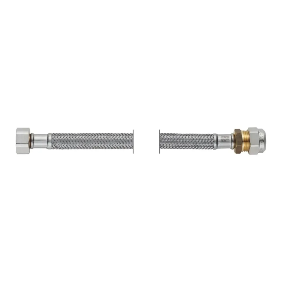PROFLEX Slang flexibel 12 mm knelkoppeling x 3/8'' binnendraad DN8 lengte: 45 cm