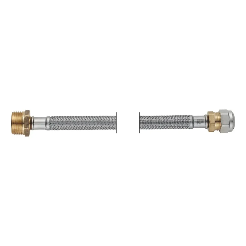 PROFLEX Slang flexibel 15 mm knelkoppeling x15 mm knelkoppeling DN8 lengte: 45 cm