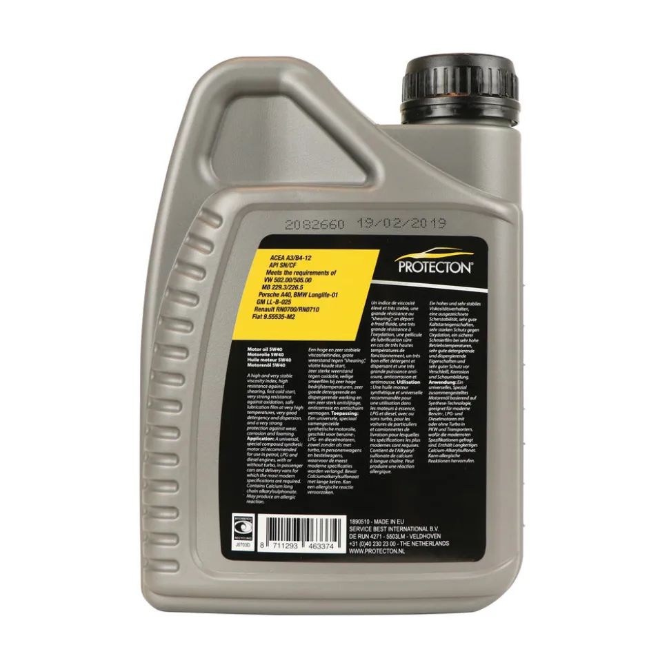 Protecton Motorolie 5W40 A3/B4 1L