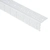 Protektor Hoekprofiel 3767 PVC wit voor bogen stucdikte 1-3 mm 300 cm