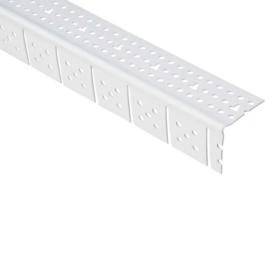 Protektor Hoekprofiel 3767 PVC wit voor bogen stucdikte 1-3 mm 300 cm