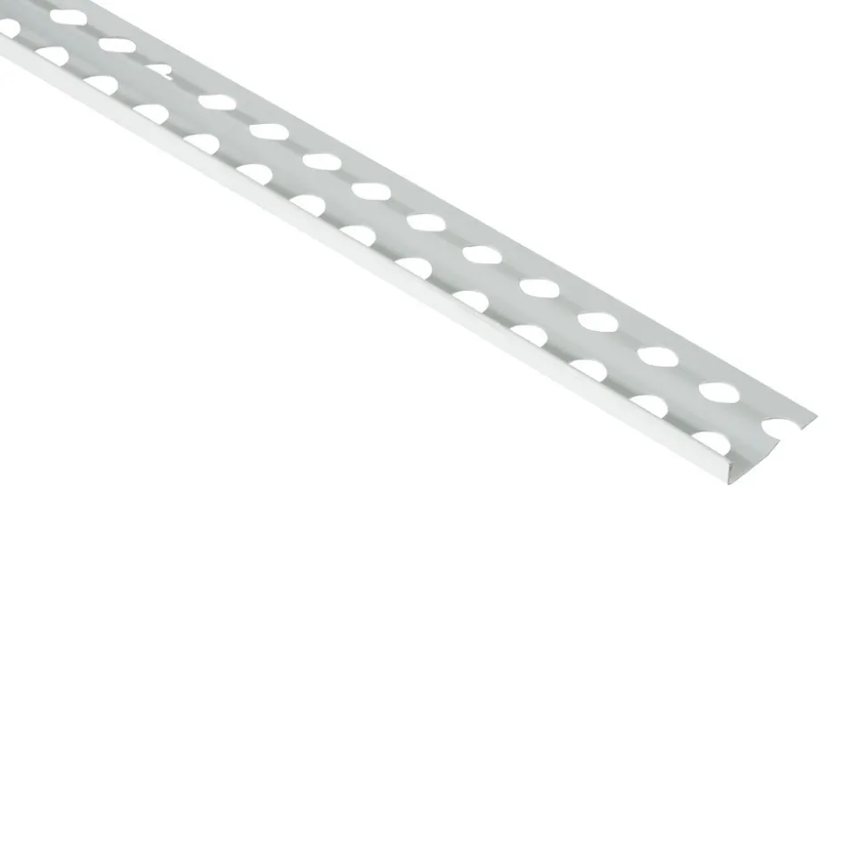 Protektor Stucstopprofiel Aluminium Wit Stucdikte 300cm