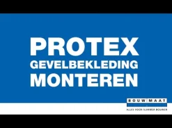 Protex Eindprofiel 2D Aluminium/PVC Antraciet 3000mm