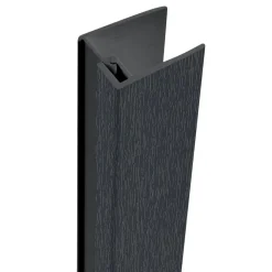 Protex Eindprofiel 2D Aluminium/PVC Antraciet 3000mm