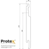 Protex Urban Zuiver Wit RAL9010 16x143x4000mm