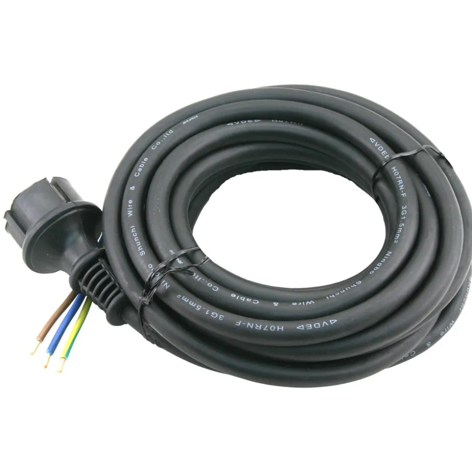 Q-link Aansluitsnoer Neopreen H07RN-F Zwart 5m