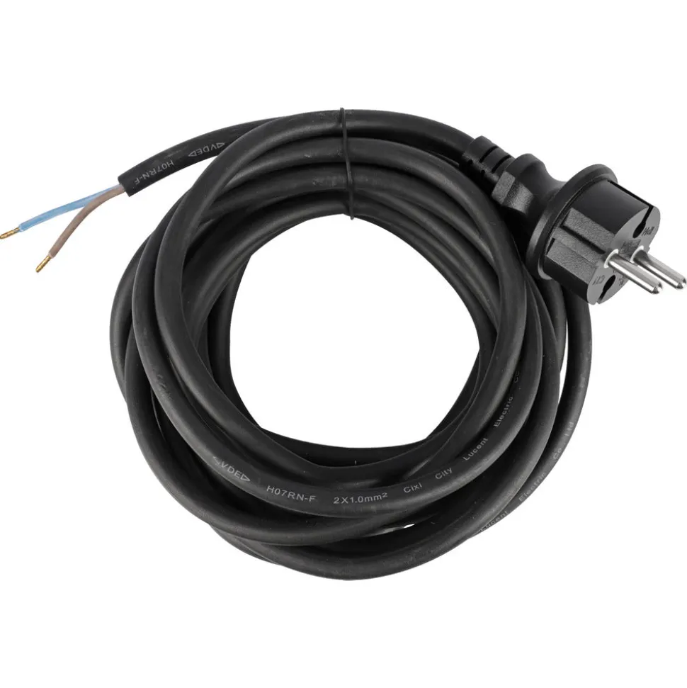 Q-link Aansluitsnoer Neopreen H07RN-F Zwart 5m