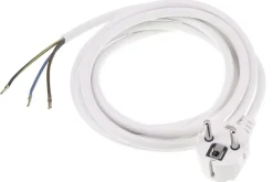 Q-link Aansluitsnoer Wit 2500W 1,0mm2  3x2,5m Randaarde