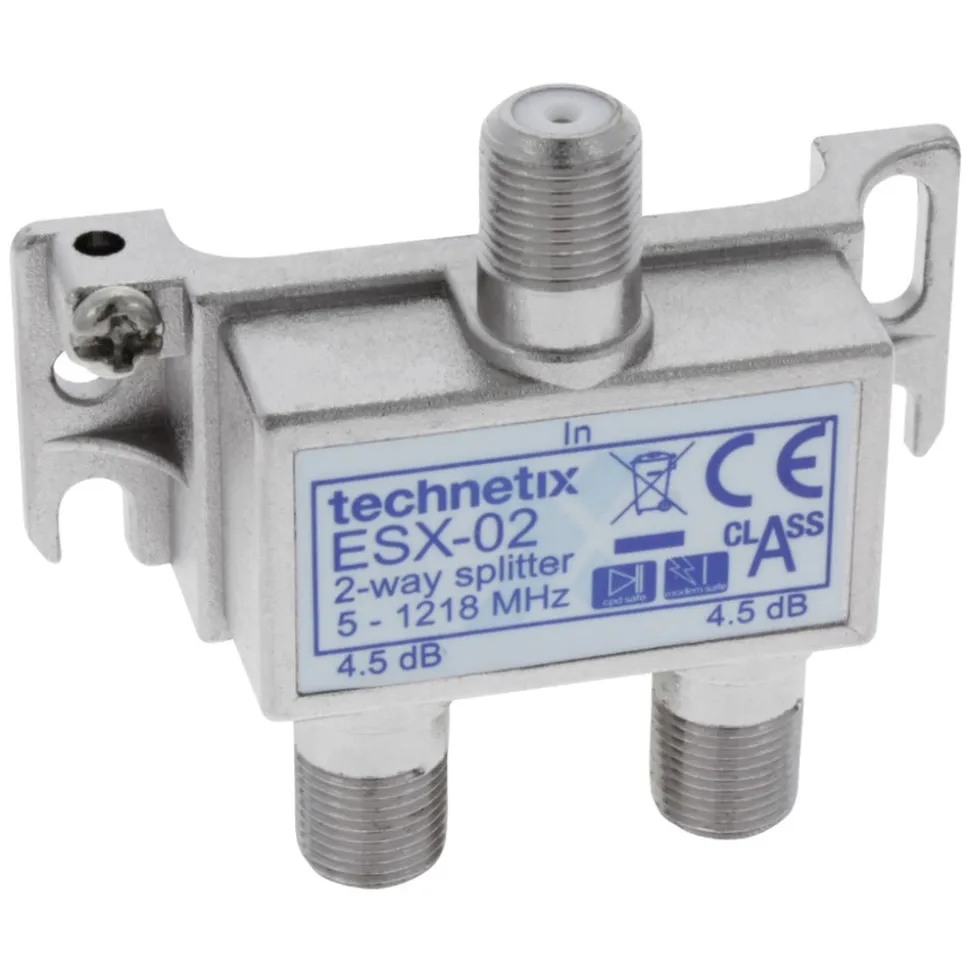 Q-Link Coax F-Splitter 2-Weg