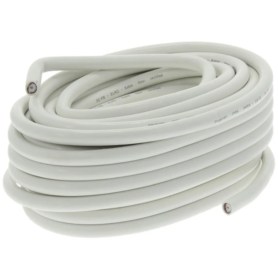 Q-Link Coax Kabel Wit Ø7mm2 50m