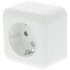 Q-Link Contactdoos Opbouw 1-Voudig PolarWit Randaarde