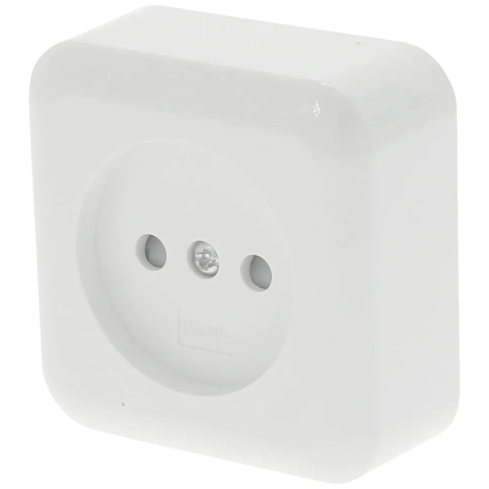 Q-Link Contactdoos Opbouw 1-Voudig Polarwit