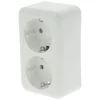 Q-Link Contactdoos Opbouw 2-Voudig PolarWit Randaarde