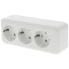 Q-Link Contactdoos Opbouw 3-Voudig Polarwit Randaarde