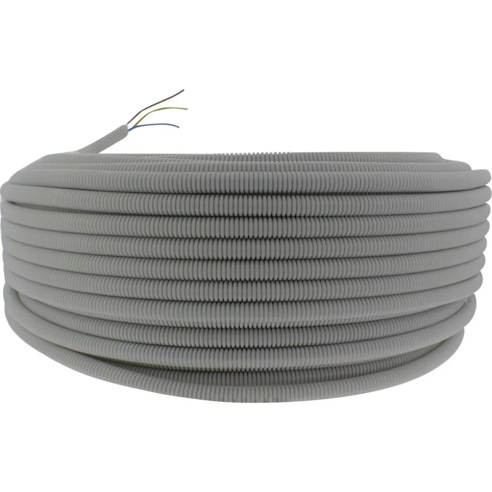 Q-Link Installatiebuis flexiplus slagvast 5/8 3x2.5mm2 grijs 100m