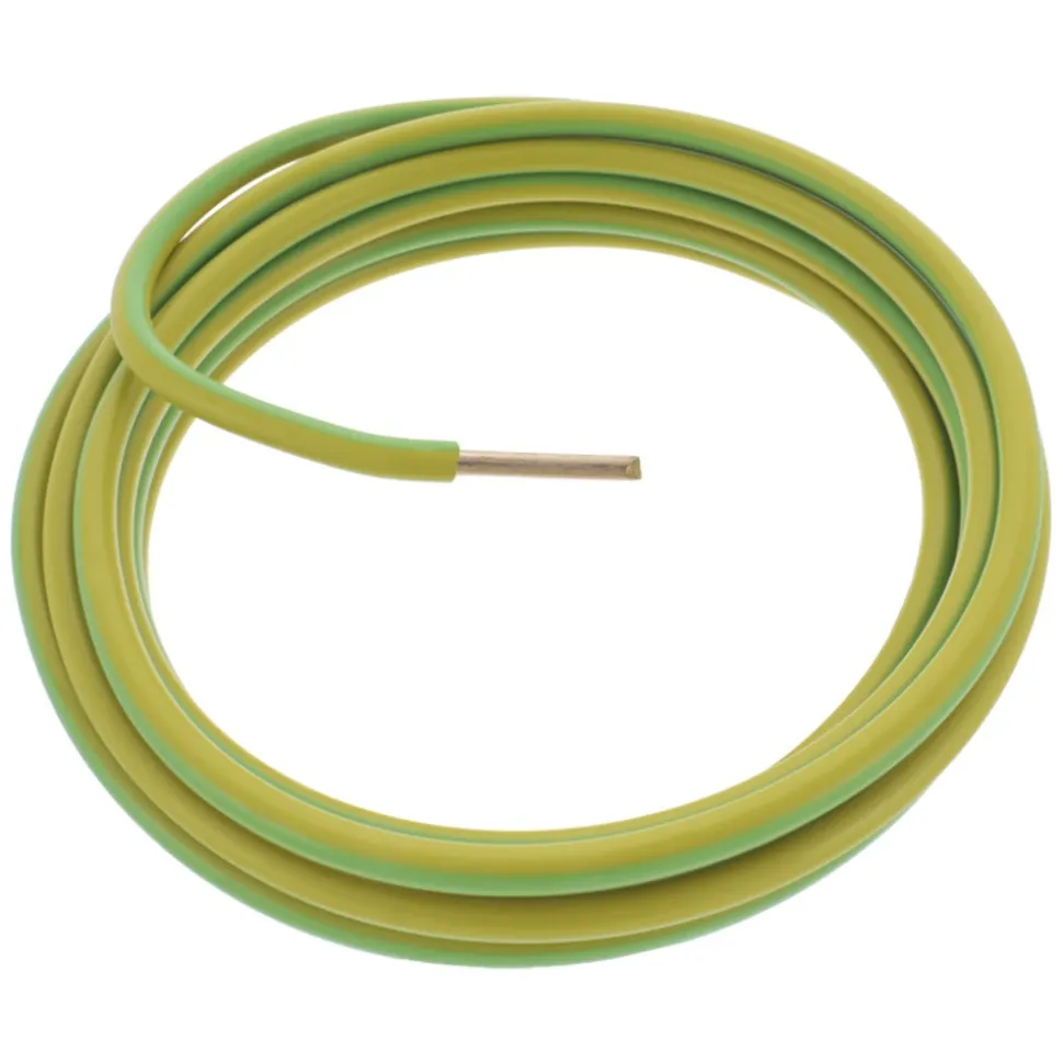 Q-Link Installatiedraad Geel/Groen 6,0mm2 2,5m