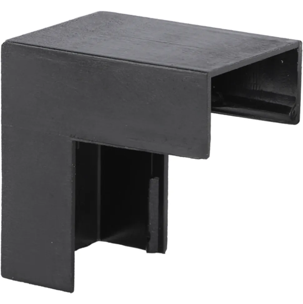 Q-Link Leidinglijst Buitenhoek Zwart 20x10mm