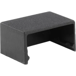 Q-Link Leidinglijst Eindkap Zwart 20x10mm