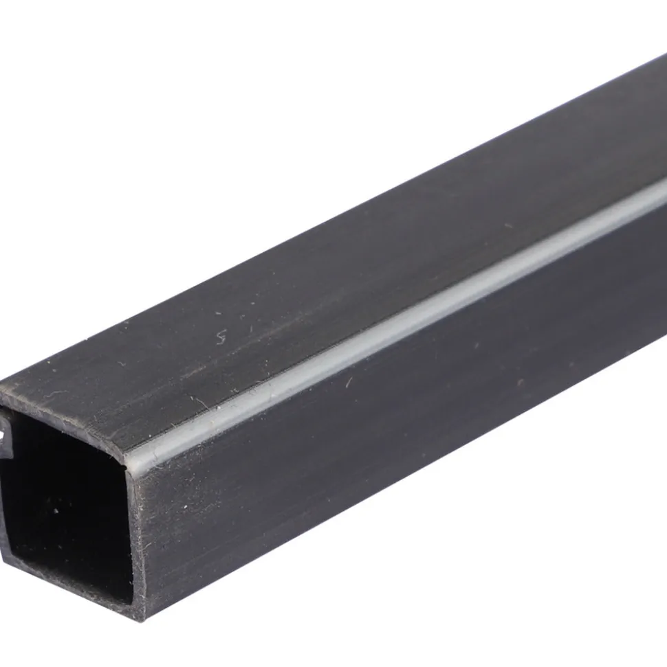 Q-Link Leidinglijst Zwart Zelfklevend 10x10mm 2m
