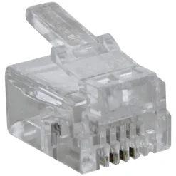 Q-Link Plug Telefoon 4-Polig RJ11 Transparant 6st