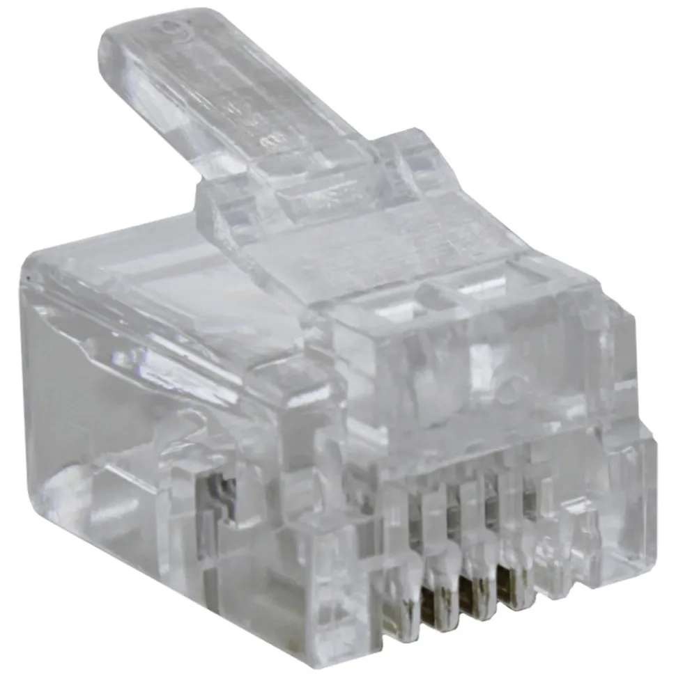 Q-Link Plug Telefoon 4-Polig RJ11 Transparant 6st