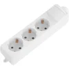 Q-Link Stekkerdoos Installatie Wit Drievoudig Randaarde